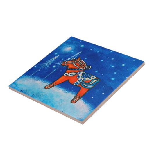 Dala Pferd II Untersetzer (Seite)