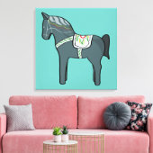 Dala Pferd Leinwanddruck (Insitu (Wohnzimmer))