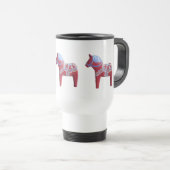 Dala-Pferd-Pendler-Tasse Reisebecher (VorderseiteRechts)