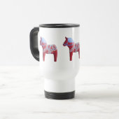Dala-Pferd-Pendler-Tasse Reisebecher (Vorderseite Links)