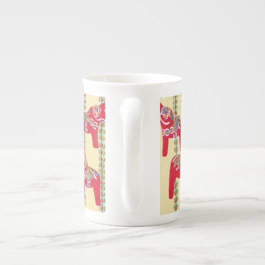 Dala Pferd Porzellantasse (Rückseite)