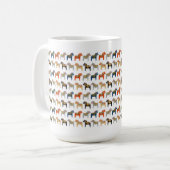 Dala Pferd Schwedisches Volksmuster Kaffeetasse (Vorderseite Links)