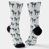 Dala Pferd Socken (Gewinkelt)
