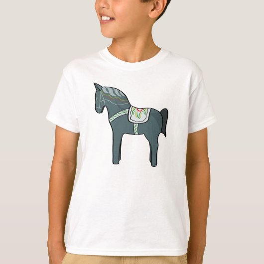 Dala Pferd T-Shirt (Vorderseite)