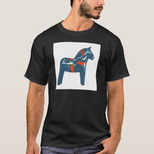 Dala Pferd T-Shirt (Vorderseite)