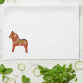 Dala Pferd von Julia Kitchen Handtuch (Gefaltet)