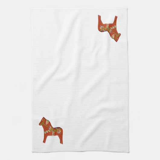 Dala Pferd von Julia Kitchen Handtuch (Vertikal)