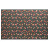 Dala Pferd Weihnachtsschwarz Stoff (Fat Quarter (45,7 x 55,9 cm))