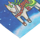 Dala Pferde im Winter-Tabellen-Läufer Mittelgroßer Tischläufer (Ecke)