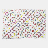 Dala Pferde in mehrfarbigen Farben Geschirrtuch (Horizontal)