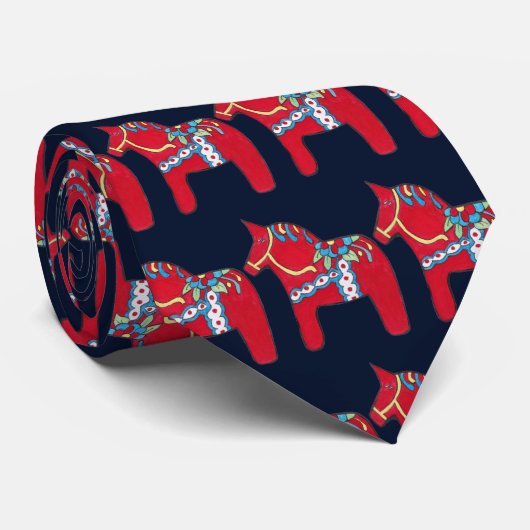 Dala Pferde Krawatte (Gerollt)