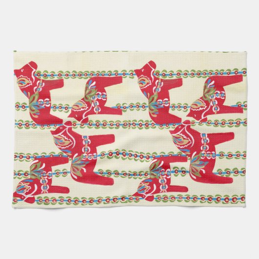 Dala Pferde Küchentuch (Horizontal)