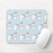 dala Pferde Mousepad (Mit Mouse)