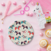 Dala Pferde Papier Teller (Party)