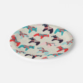 Dala Pferde Papier Teller (Schrägansicht)