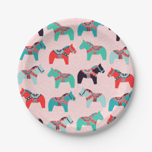 Dala Pferde Papier Teller