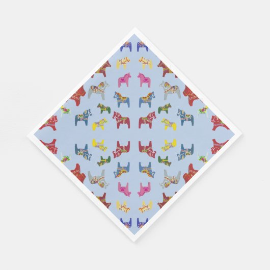 dala Pferde Serviette (Ecke)