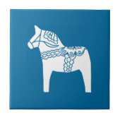 Dala Pferdeblau Fliese (Vorderseite)