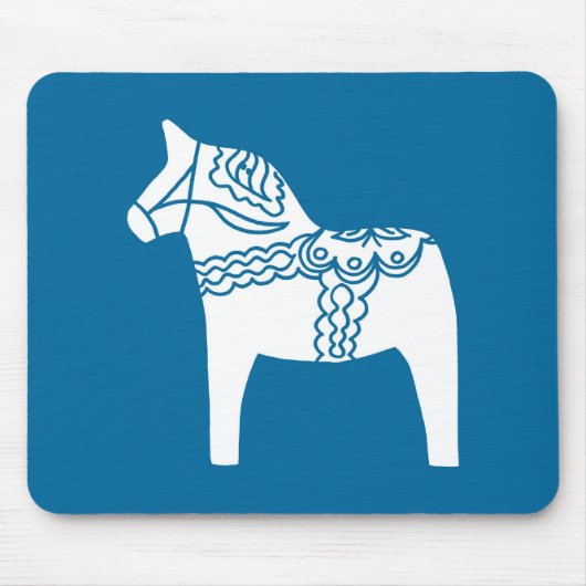 Dala Pferdeblau Mousepad (Vorne)