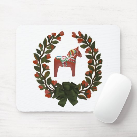 Dala PferdeKranz Mousepad (Mit Mouse)