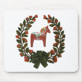 Dala PferdeKranz Mousepad (Vorne)