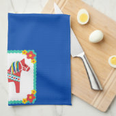 Dala Pferdeschwede-Geschirrtuch Geschirrtuch (Viertel Falte)