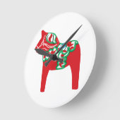 Dala PferdeWanduhr Runde Wanduhr (Winkel)