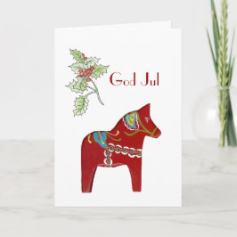 Dala Pferdeweihnachtskarte Feiertagskarte
