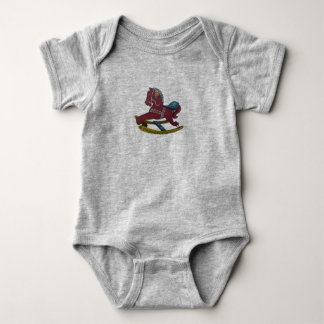 Dala Rocking Horse Baby Strampler