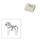 Dala Volkspferd, Kontur Gummistempel (Stempel)