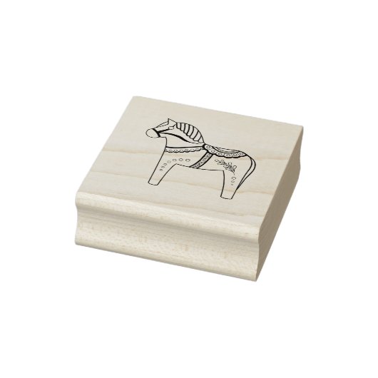 Dala Volkspferd, Kontur Gummistempel (Stempel)