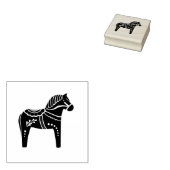 Dala Volkspferd, Silhouette Gummistempel