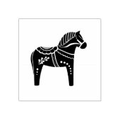 Dala Volkspferd, Silhouette Gummistempel (Prägung)