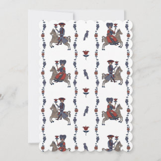 Dala W - flache Einladung: 12,7 cm x 17,8 cm Save The Date