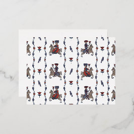 Dala W - Foil Postcards Folien Feiertagspostkarte