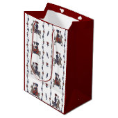 Dala W - Papiertasche Mittlere Geschenktüte (Vorderseite Schrägansicht)