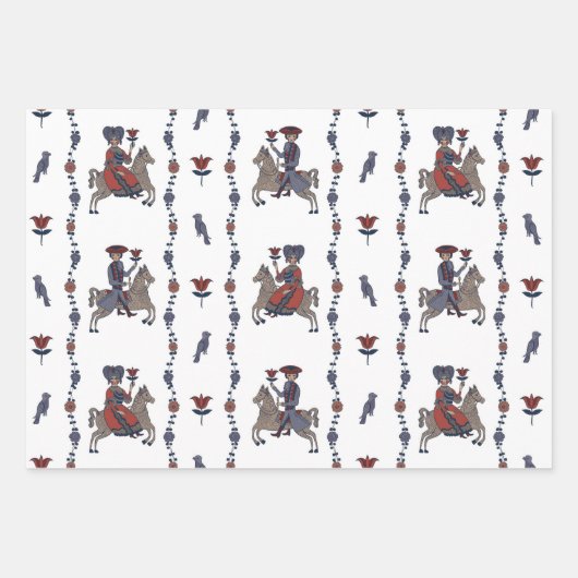 Dala W - Schleifpapier Geschenkpapier Set (Vorderseite)