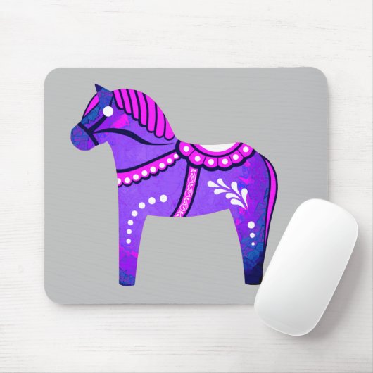 Dalafolgesferd blau/rosa/lila/schwarz mousepad (Mit Mouse)