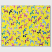 Dalahäst pattern geschenkpapier (Flach)