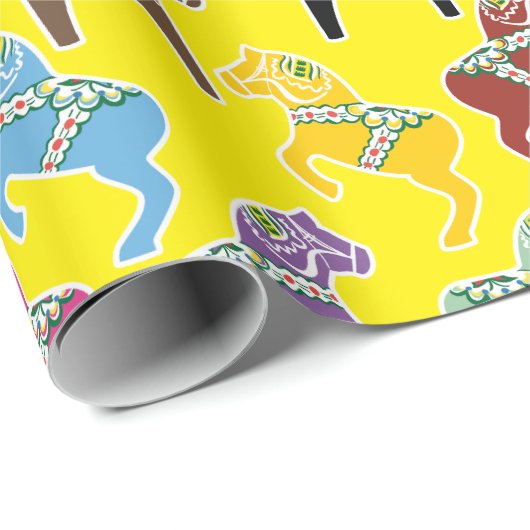 Dalahäst pattern geschenkpapier (Rolleneckpunkt)