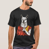 Dalai Lama Dali Llama Meditati T-Shirt (Vorderseite)