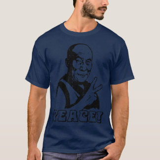 Dalai Lama Friedenszeichen Mädchen T-Shirt