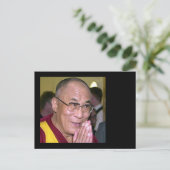 Dalai Lama Gebet Weltfrieden Postkarte (Stehend Vorderseite)