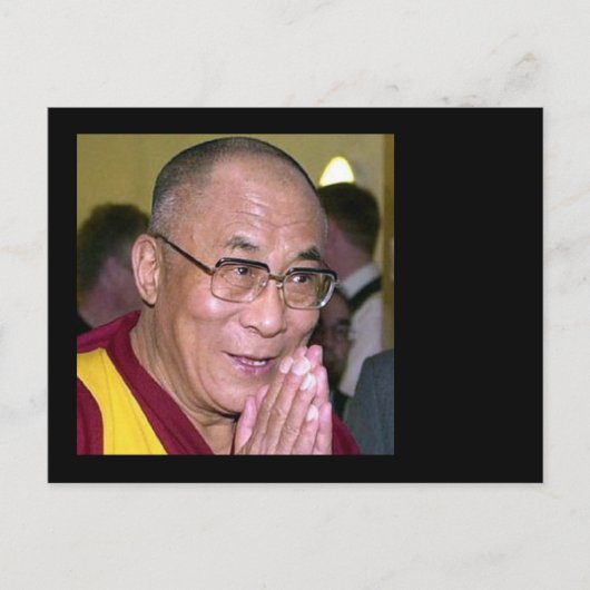 Dalai Lama Gebet Weltfrieden Postkarte (Vorderseite)