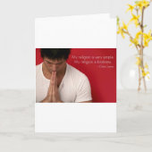 Dalai Lama "meine Religion ist Güte" Zitat Karte (Gelbe Blume)