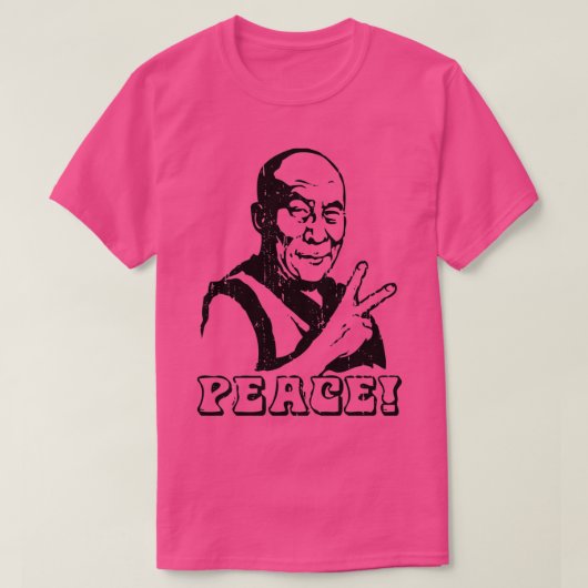 Dalai Lama Peace Sign T-Shirt (Design vorne)