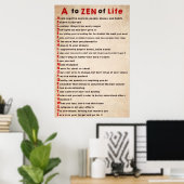 Dalai Lama Poster A to Zen of Life (Heimbüro)