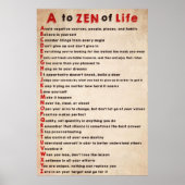 Dalai Lama Poster A to Zen of Life (Vorne)
