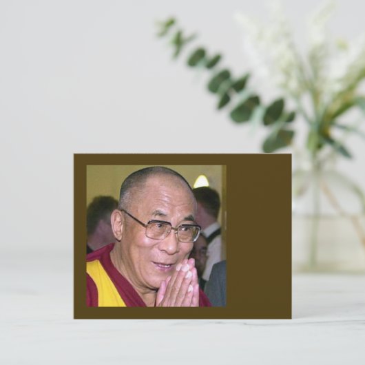 Dalai Lama Postkarte (Stehend Vorderseite)