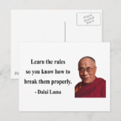 dalai lama quote 2b postkarte (Vorne/Hinten)